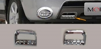 Молдинги воздухозаборников хромированные Hyundai Santa Fe (2006-2010)