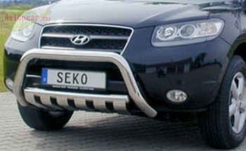 Защита бампера передняя 	 Hyundai (хендай) 	 Santa Fe (санта фе) (2006-2010) SKU:368gt