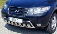Защита бампера передняя   Hyundai 	 Santa Fe (2006-2010)