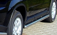 Боковые подножки(пороги) 76мм  Nissan X-Trail (2007-2010)