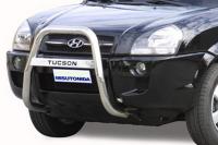 Защита бампера передняя.  Hyundai 	 Tucson (2003-2009)