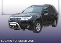 Кенгурятник d76 низкий с защитой картера Subaru (субару) Forester (форестер) (2008-2012) 
