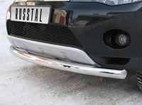 Защита бампера передняя из нержавеющей стали. 63мм (дуга) Subaru (субару) Tribeca (трибека) (2006-2007) 