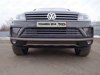 Решетка радиатора центральная (лист) Volkswagen (фольксваген) Touareg (туарег) 2014