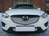 Защита радиатора Mazda (мазда) CX5 (X5) 2012-2015 chrome верх 