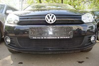 Защита радиатора Volkswagen (фольксваген) Golf (гольф) VI black