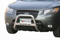 Защита бампера передняя 63мм).  Hyundai  Santa Fe (2006-2010)