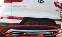 Накладка на задний бампер большая Kia (киа) Sportage (Спортаж) R (2010-) 