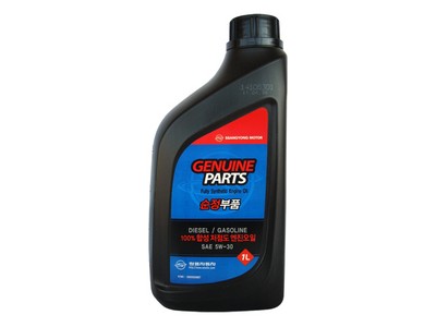 Моторное масло SSANGYONG Diesel/Gasoline Fully Synthetic Engine Oil SAE 5W-30 (1л)