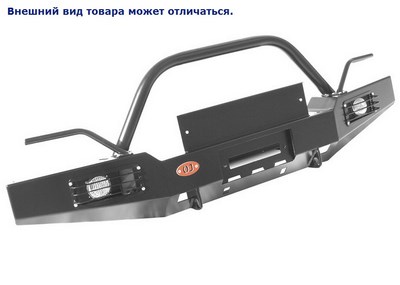 Передний силовой бампер с лебёдкой и другим оборудованием УАЗ Hunter (2003 по наст.) SKU:195198qe ― PEARPLUS.ru