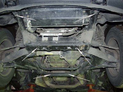 Защита картера Ford Explorer V-4.0; 4,3 (2002-2005) +КПП