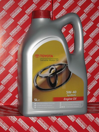 Моторное масло TOYOTA Engine Oil Synthetic SAE 5W-40 (5л) ― PEARPLUS.ru