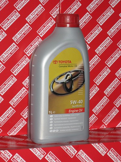 Моторное масло TOYOTA Engine Oil Synthetic SAE 5W-40 (1л)