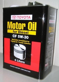 Моторное масло TOYOTA Motor Oil for Dies CF SAE 5W-30 (4л) 