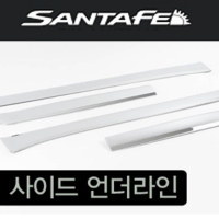 Нижние модинги дверей хромированные Hyundai Santa Fe (2012 по наст.)