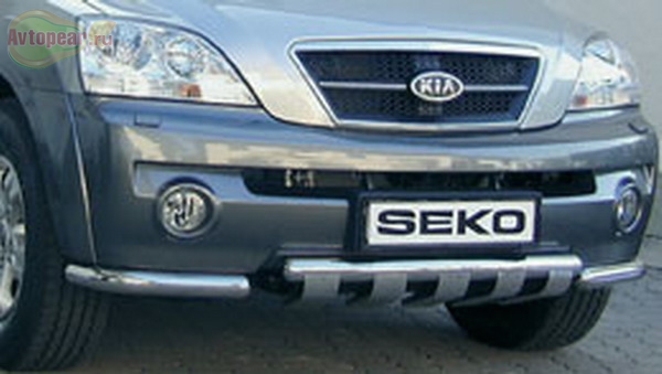 Защита бампера передняя уголки Kia (киа) Sorento (2002-2006) SKU:361qw