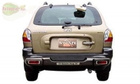    Защита бампера задняя Hyundai Santa Fe (2004-2006)
