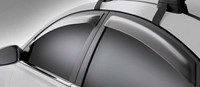 Дефлекторы боковых окон тёмные (4 шт.) Hyundai (хендай) Sonata YF (2010 по наст.) 