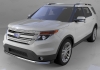 Защита переднего бампера Ford (Форд) Explorer (2013-)  (одинарная) d 60