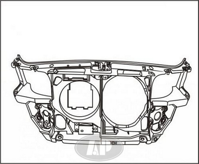 ПАНЕЛЬ ПЕРЕДНЯЯ 6цил.A/T Audi A4 1994-