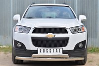 Защита переднего бампера d75х42 (дуга) d75х42 (дуга) Chevrolet (Шевроле) Captiva (каптива) 2013-