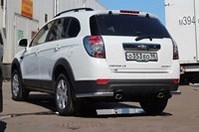 Защита задняя уголки d60, Chevrolet (Шевроле) Captiva (каптива) 2012-