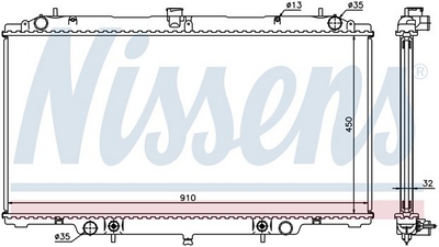 РАДИАТОР 450x910 2, 8TD/3, 0TD AT/MT +/-AC Nissan (ниссан) Patrol 97- ― PEARPLUS.ru