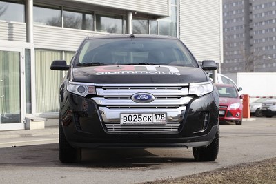 Декоративные элементы на радиатор (черн. загл.) d10,Ford Edge 2014-