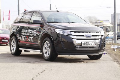 Декоративные элементы на воздухозаборник (черн загл.) d10,Ford Edge 2014-