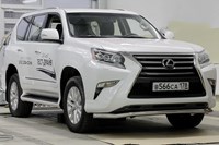 Защита переднего бампера труба d60 волна, Lexus (лексус) GX460 2014- 