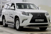 Защита переднего бампера труба d76, Lexus (лексус) GX460 2014- 