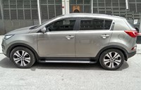 Пороги алюминиевые (Integral) Kia (киа) Sportage (Спортаж) (2010-) 