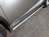 Пороги овальные с проступью 75х42 мм Lexus (лексус) NX 300h 2014
