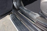 Накладки на пороги (зеркало)  (комплект 4 шт) Jeep (джип) Cherokee (чероки) (2014 по наст.) 