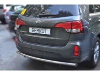 Защита задняя одинарная d60 (скосы) Kia (киа) Sorento XM 2012-