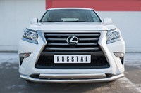 Защита переднего бампера d63 (секции) d75х42 (дуга) LEXUS GX 460 2014- 