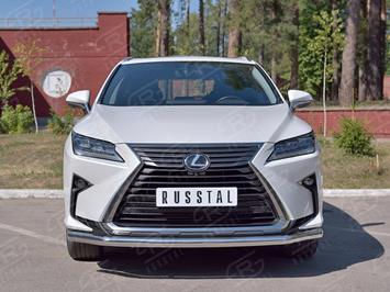 Защита переднего бампера d63 секция LEXUS RX200t 2015- 