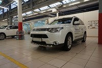 Защита переднего бампера MITSUBISHI Outlander (оутлендер) (2012-)  (одинарная) d60