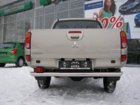 Защита бампера задняя из нержавеющей стали. 76мм Mitsubishi (митсубиси) L 200 (л 200) (2010 по наст.) 