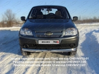 Защита передняя (овальная) 75?42 мм на Chevrolet (Шевроле) Niva 2012 по наст.