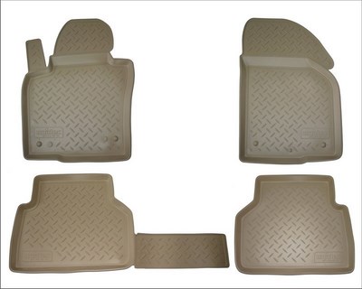 Коврики салона (п/у) FORD Explorer (U502)  (2010-)  (5 мест) Бежевый ― PEARPLUS.ru