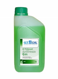 Антифриз GT PolarCool Силикатный
 ( зеленый )  VW G-11 (-40)  (1кг) 