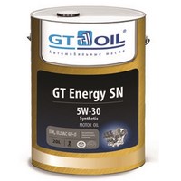 Моторное масло для бензиновых и дизильных двигателей GT Energy SN   (Синтетика)  5W30 (20л) 