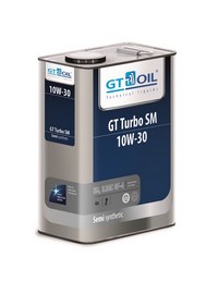 Моторное масло для бензиновых двигателей GT Turbo SM  (П/синтетика)  10W-30 (4л) 