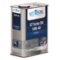 Моторное масло для бензиновых двигателей GT Turbo SM  (П/синтетика)  10W-40 (4л) 