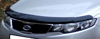 Дефлектор капота тёмный Kia (киа) Cerato sedan (2010 по наст.) ― PEARPLUS.ru