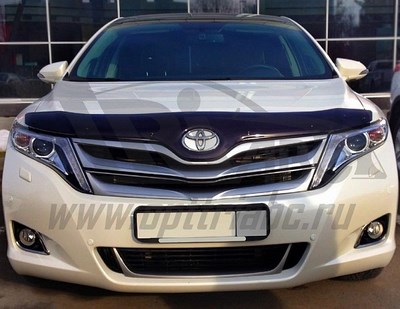 Дефлектор капота Toyota Venza (2008-2013 / 2013-) (темный)