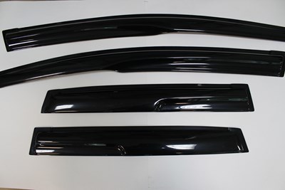 Дефлектор боковых окон (цвет: чёрный) CHEVROLET AVEO I 2006 (кузов: седан). «SVS»