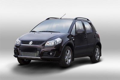 Декоративные элементы на воздухозаборник (черн загл.) d10,Suzuki SX4 2013-