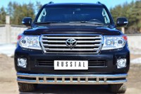 Защита переднего бампера d63 (секции) d63 (секции) декор Toyota (тойота) Land Cruiser (круизер) (ленд крузер) 200. 2012-